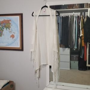 Long knit cover-up